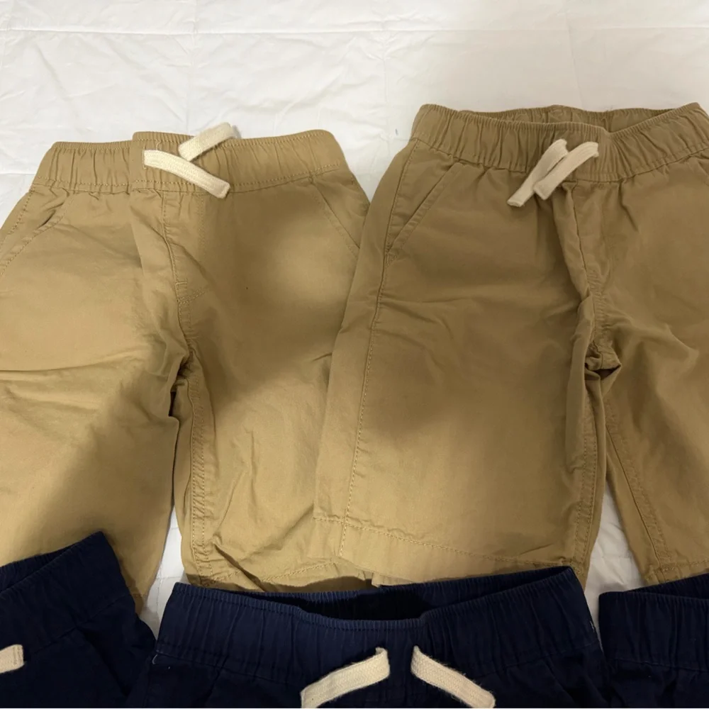 The Children's Place Navy and Tan Kids Shorts Set - Picture 2 of 3